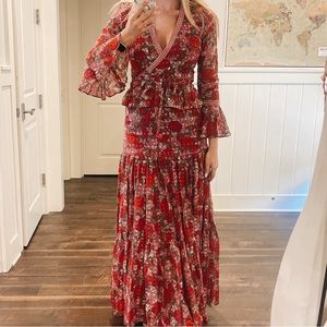 ALEXIS 2 piece floral maxi set.